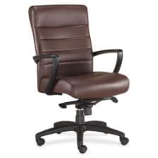 Chair, Manchester, Mid-Back, 25-4/5"x28-9/10"x41-4/5", Brown