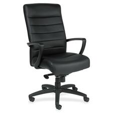 Chair, Manchester, High-Back, 25-4/5"Wx29"Dx45"H, Black