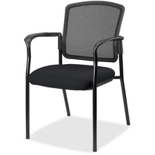 Guest Chair, FabricSeat, w/Arms, 25-4/5"x20"x32", Insight Ebony