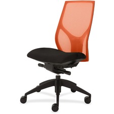 Task Chair, Knee Tilt, Armless, 25"x26"x39-1/2"-46-1/2", OE/Onyx