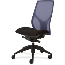 Task Chair, Knee Tilt, Armless, 25"x26"x39-1/2"-46-1/2", BE/Onyx