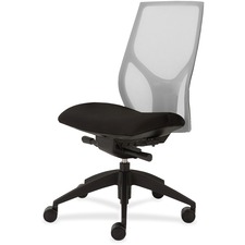 Task Chair, Knee Tilt, Armless, 25"x26"x39-1/2"-46-1/2", WE/Onyx