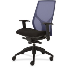 Task Chair, Knee Tilt, Adj T-Arm, 25"x26"x39-1/2"-46-1/2", BE/ON