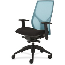 Task Chair, Knee Tilt, Adj T-Arm, 25"x26"x39-1/2"-46-1/2", AA/ON