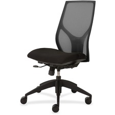 Task Chair, Simple Synchro, Armless, 25"x26"x39"-46", BK/Onyx