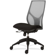 Task Chair, Simple Synchro, Armless, 25"x26"x39"-46", GY/Onyx