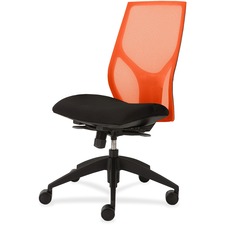 Task Chair, Full Synchro, Armless, 25"x26"x39"-46", OE/Onyx