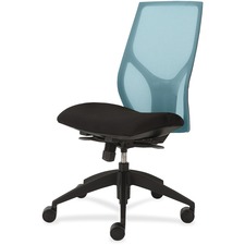 Task Chair, Full Synchro, Armless, 25"x26"x39"-46", AA/Onyx