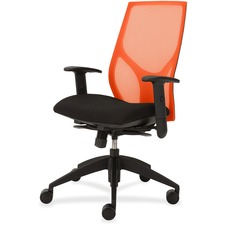 Task Chair, Full Synchro, Hgt-adj T-Arms, 25"x26"x39"-46", OE/ON