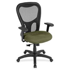 Chair, HighBack, Synchro, FabricSeat, 26"x24"x44-1/2", Leaf