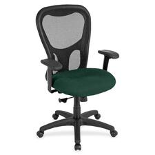Chair, HighBack, Synchro, FabricSeat, 26"x24"x44-1/2", Forest