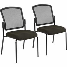 Chair, FabricSeat, 27"x21"x36-1/2", 2/CT, BK Back/Pepper Seat