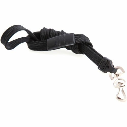 Breakaway Lanyard, Steel Hook, 36", 12/PK, Black