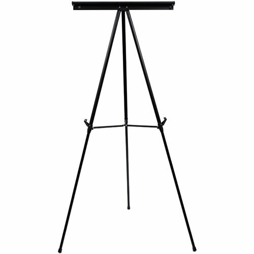 Telescoping Tripod Display Easel, Adjusts 38" To 69" High, Metal, Black