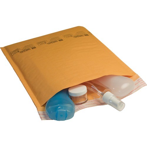 Jiffylite Self-Seal Bubble Mailer, #5, Barrier Bubble Air Cell Cushion, Self-Adhesive Closure, 10.5 x 16, Brown Kraft, 80/CT