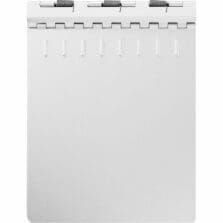Clipboard Binder, Hinged, Aluminum, 1/2" Cap., 8-1/2"x11", SR