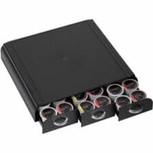 Coffee Pod Organizer, Anchor, 13-1/2"x12-7/8"x2-23/32", BK