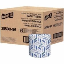 Bath Tissue, 2-Ply, 500Sht/Roll, 4"x3-1/2", 96Roll/CT, WE