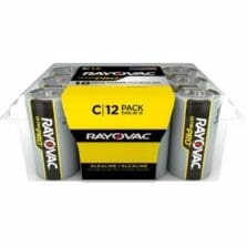 Alkaline Batteries, C Ultra Pro, 12/PK, BK/SR