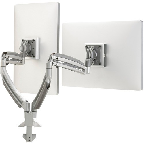 Monitor Mount, Double, Height Adjustable, 13" Range, SR
