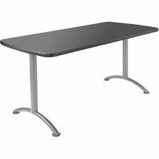 Sit-To-Stand Table, 3 Height Settings, 72"x36"x29", Graphite