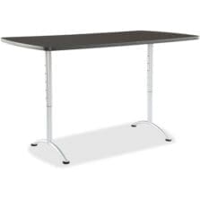 Sit-To-Stand Table, 3 Height Settings, 42"x36"x72", Graphite