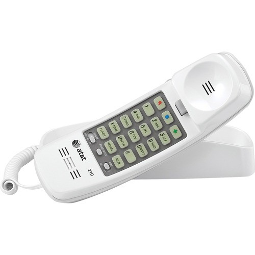 Corded TrimLine Phone, Lighted Keypad, White