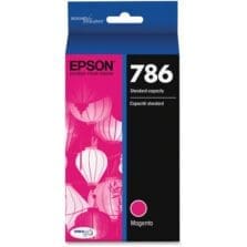 Epson (786) WorkForce WF-4630 4640 5110 5190 5620 5690 DURABrite Ultra Magenta Ink Cartridge (800 Yield)