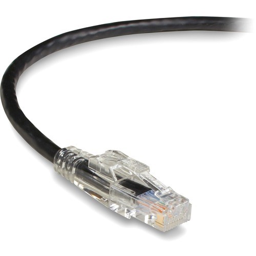 10 ft Category 5e Network Cable for Patch Panel, Wallplate, Network Device - First End: 1 x RJ-45 Network - Male - Second End: 1 x RJ-45 Network - Male - 1 Gbit/s - Patch Cable - Gold Plated Contact - CM - 24 AWG - Black - 1 Each
