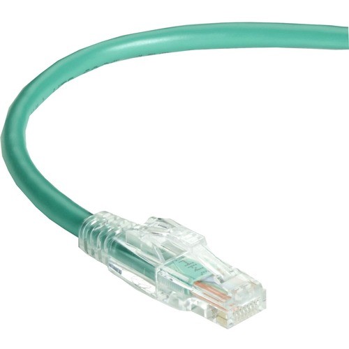 1 ft Category 5e Network Cable for Patch Panel, Wallplate, Network Device - First End: 1 x RJ-45 Network - Male - Second End: 1 x RJ-45 Network - Male - 1 Gbit/s - Patch Cable - Gold Plated Contact - CM - 24 AWG - Green - 1 Each