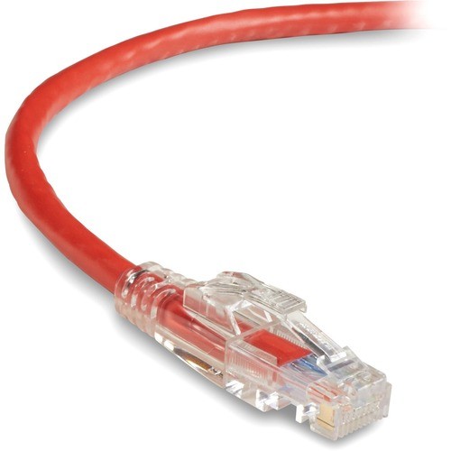 10 ft Category 5e Network Cable for Patch Panel, Wallplate, Network Device - First End: 1 x RJ-45 Network - Male - Second End: 1 x RJ-45 Network - Male - 1 Gbit/s - Patch Cable - Gold Plated Contact - CM - 24 AWG - Red - 1 Each