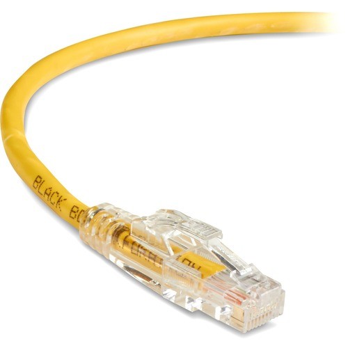 1 ft Category 5e Network Cable for Patch Panel, Wallplate, Network Device - First End: 1 x RJ-45 Network - Male - Second End: 1 x RJ-45 Network - Male - 1 Gbit/s - Patch Cable - Shielding - Gold Plated Contact - CM - 24 AWG - Yellow - 1 Each