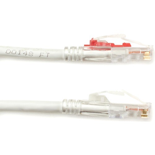10 ft Category 5e Network Cable for Patch Panel, Wallplate, Network Device - First End: 1 x RJ-45 Network - Male - Second End: 1 x RJ-45 Network - Male - 1 Gbit/s - Patch Cable - Gold Plated Contact - CM - 24 AWG - White - 1 Each