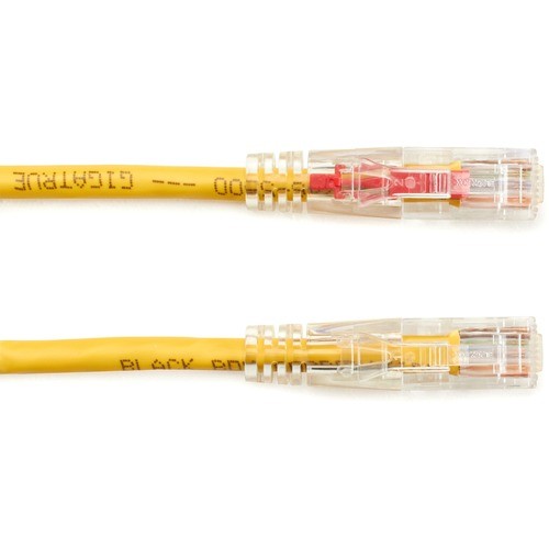 10 ft Category 5e Network Cable for Patch Panel, Wallplate, Network Device - First End: 1 x RJ-45 Network - Male - Second End: 1 x RJ-45 Network - Male - 1 Gbit/s - Patch Cable - Gold Plated Contact - CM - 24 AWG - Yellow - 1 Each