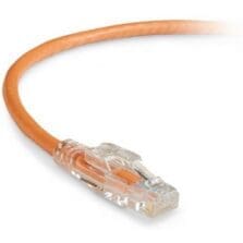 1 ft Category 6 Network Cable for Patch Panel, Wallplate, Network Device - First End: 1 x RJ-45 Network - Male - Second End: 1 x RJ-45 Network - Male - 1 Gbit/s - Patch Cable - Gold Plated Contact - CM - 24 AWG - Orange - 1 Each