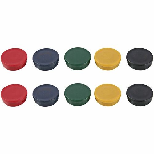 Super Magnets, 3/4" Dia, 10/PK, Gray/Multi