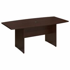 Table, Boat Top, Wood Base, 72"x36"x28.65", Mocha Cherry
