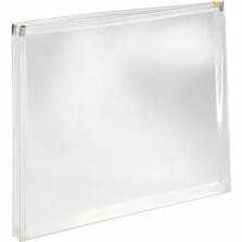 Poly Envelopes, Zipper Closure, 1" Exp., Letter, 5/PK, Clear