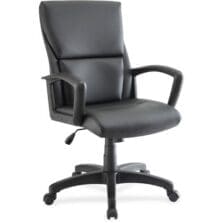 Midback Exec Chair, 27-1/4"x28-1/4"x47-1/2", Black