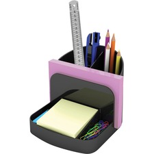 Desk Organizer, 5-3/8"Wx6-3/4"Dx5"H, Black