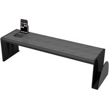 Heavy-Duty Desk Shelf, 6.75"x7"x25.63", Black