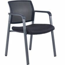 Guest Chair, 22-7/8"x22-5/8"x32-1/8", Mesh/Black
