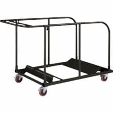 Round Table Cart, 52"x32-3/4"x40-1/8", Charcoal