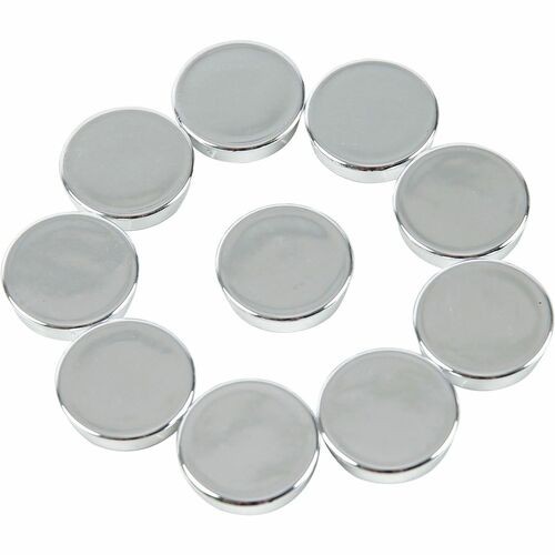 Super Strong magnets, 1", 10/PK, Silver