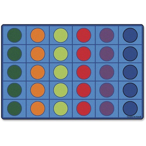 Seating Rug, Circle, 8'x12', Rectangle, Multi
