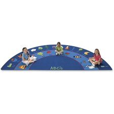 Seating Rug, Fun With Phonics, Semi-Circle, 5'10"x11'8"