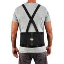 Back Support, Spandex, Economy,30"-34"Waist, Medium, Black
