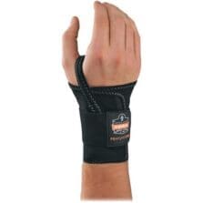 Wrist Support, Single Strap, Right-handed, Large, Black