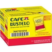 Espresso Blend Coffee, Cafe Buselo, 30/CT, Dark Brown