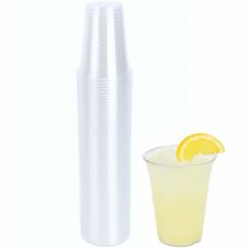 Cups, f/Cold Drinks, Plastic, 9oz, 50/PK, Clear